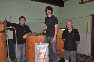 CHEERS: Peter (right) hops off into the night