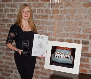 DELIGHTED: Samantha with her awards