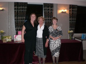GOLF LADIES: Winner Kay Orme, prize donor Eileen Milnes and Lady Captain Pauline Richardson