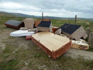 DUMPED: Flytipping at Brunclough