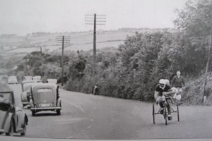 CYCLISTS: Arnold on the way to John O'Groats with Albert Crimes