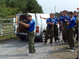 ON TARGET: James Wesolowski gets some shooting practice