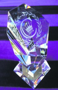 AWARD: The Face and Body Shop's trophy
