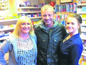 Nicky (left), John Simm and Dannii