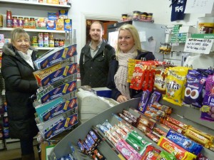 PART OF THE COMMUNITY: Paul and Janet serves business owner Pamela