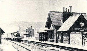 HISTORIC: Passengers at  Saddleworth Station circa 1900