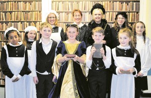 VICTORIAN WEEK: Louise Lowther, Caitlin Barrass, headmistress Vanessa Payne, Liz Oliver, (Front L-R) Aleeza Ali, Elyssia Buckley, Tony Griffiths, Libby-May Hilton, Toby Graham, Victoria McWhirter and Lucy Walker     
