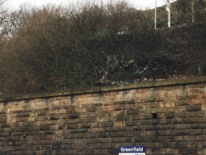 greenfield railway rubbish