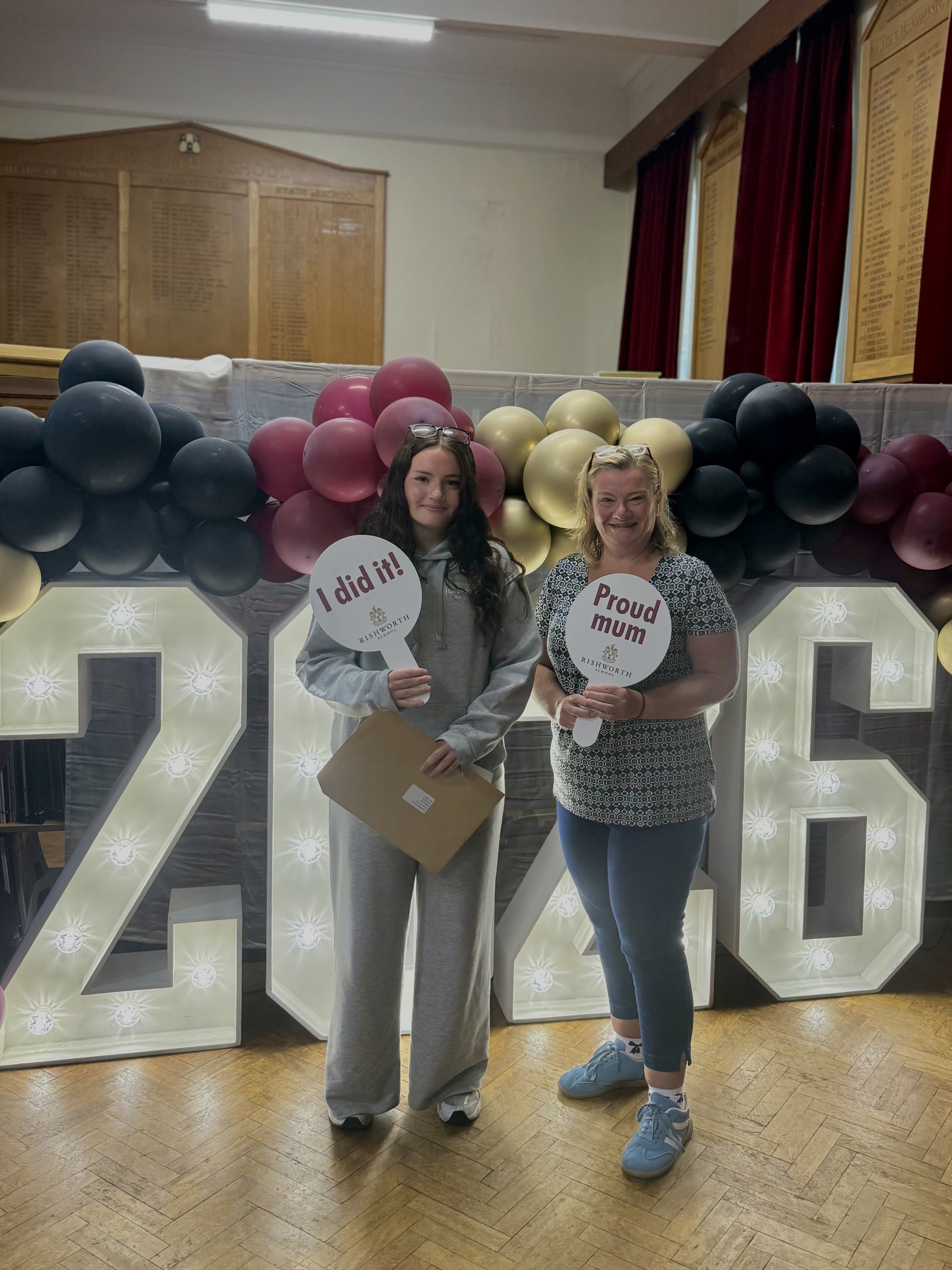 Another member of Rishworth School's Class of 2026 on GCSE results day