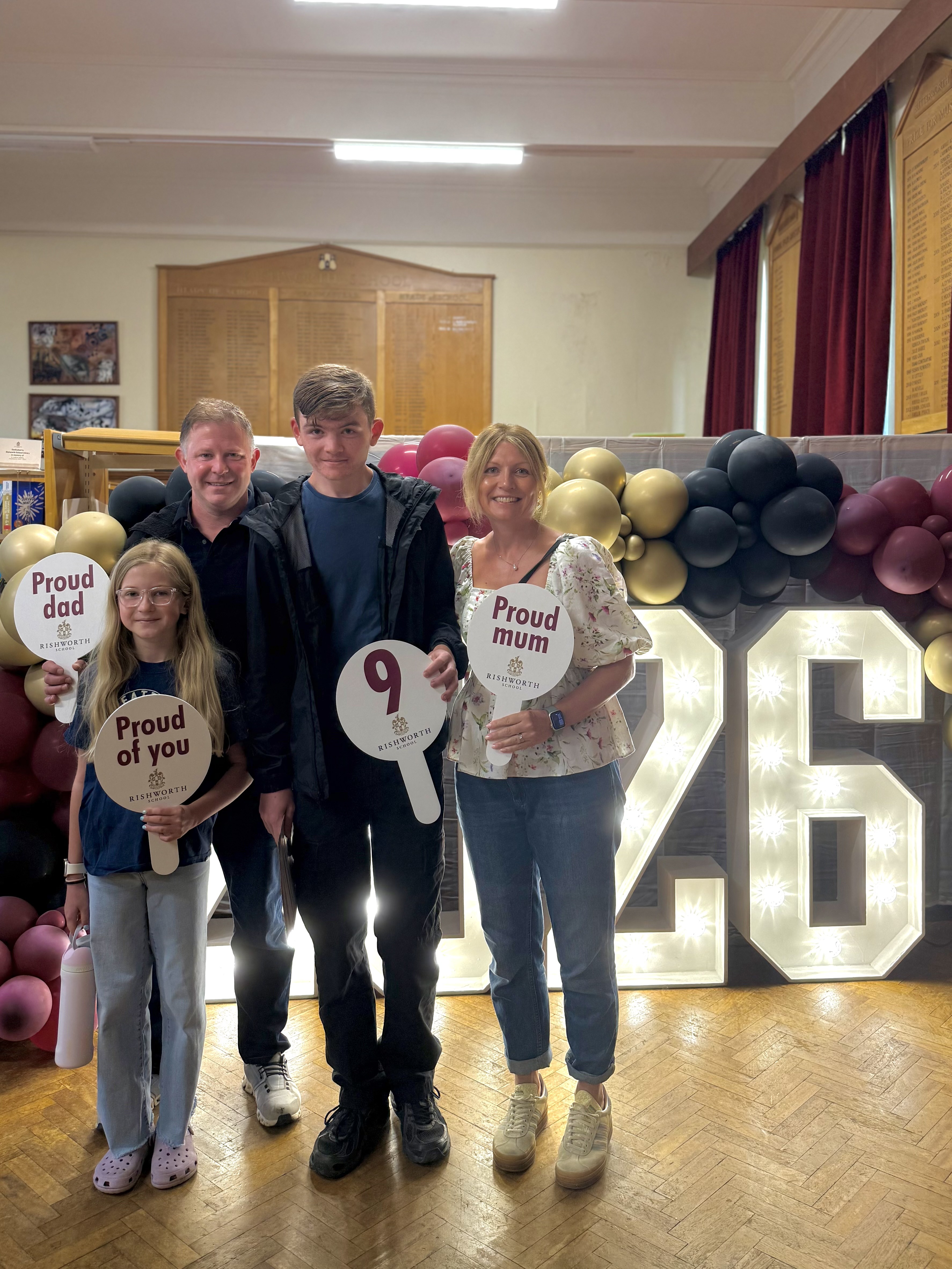 Celebrating results was a family affair at Rishworth School