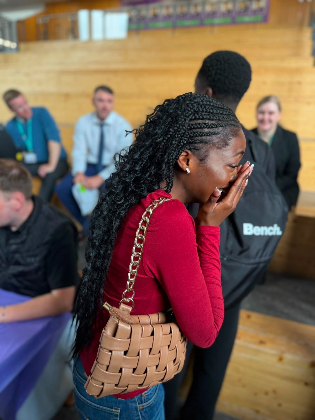 One student from E-ACT The Oldham Academy North was happy with her results