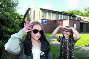 Sholver Community Centre, Youth Club. (l-r) Kaci Knox (15) and Kacey Hodges.