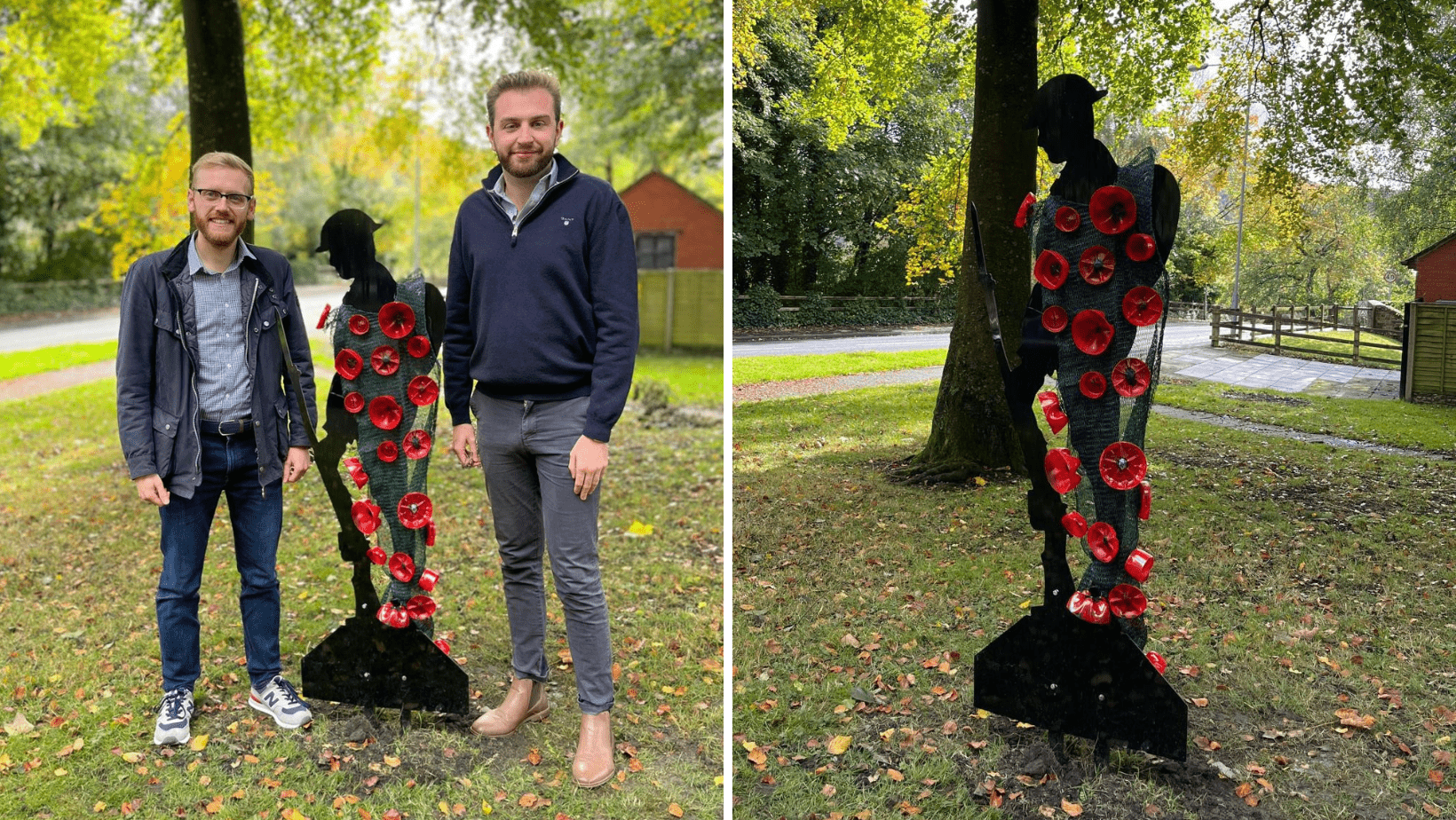 Silent soldiers unveiled in Saddleworth villages - Saddleworth Independent
