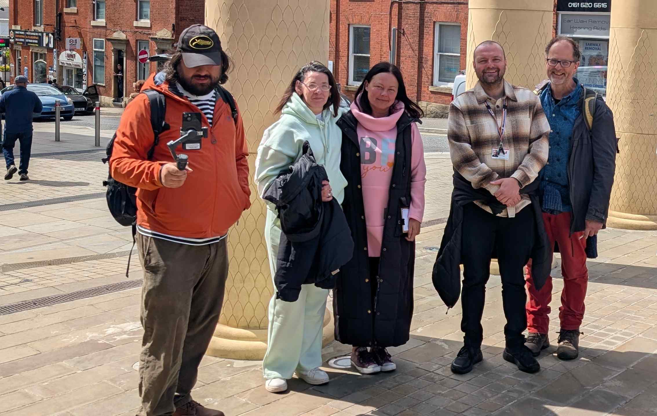 Some of the team discovering locations for the walking trail