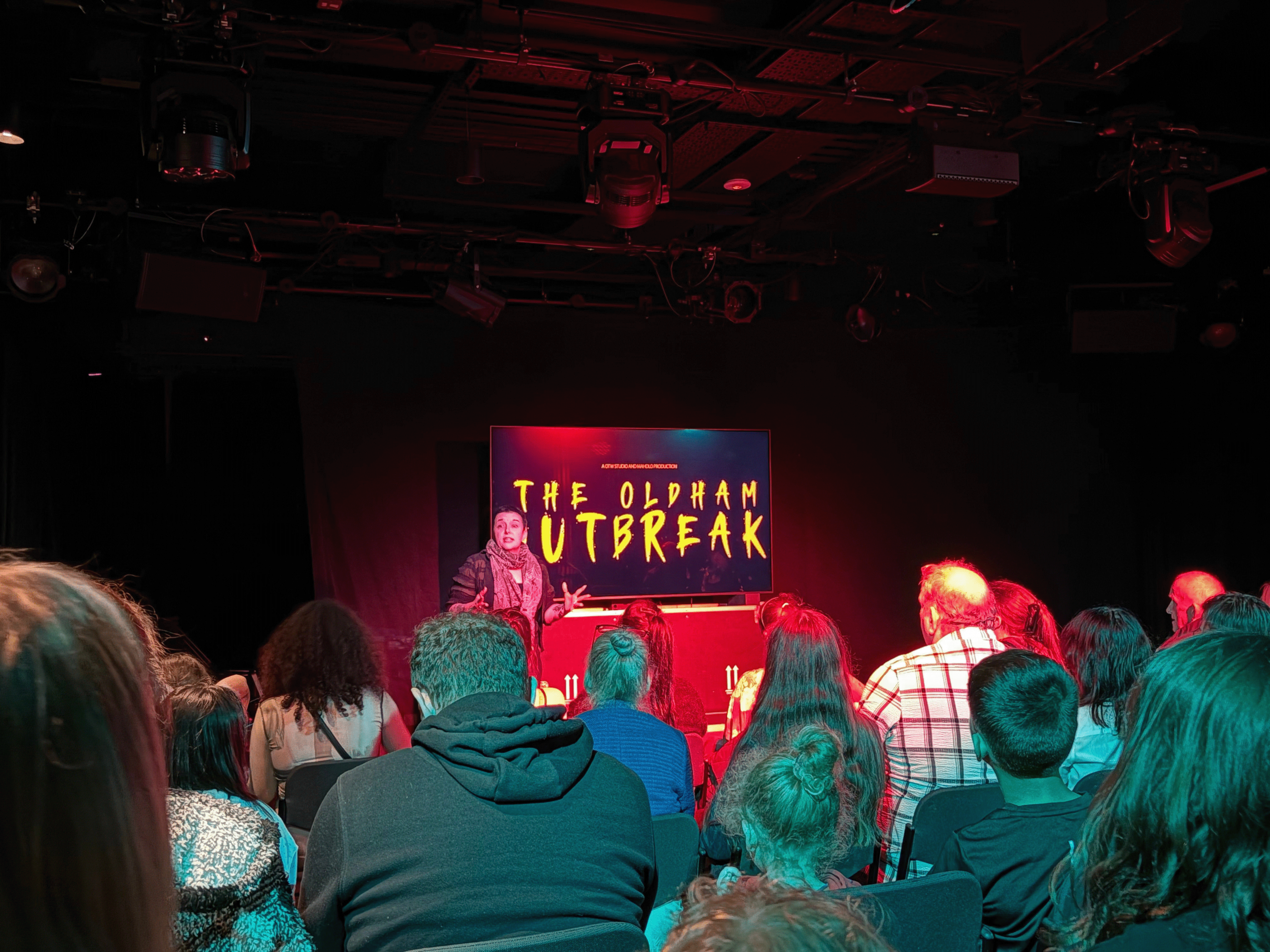 The film screening at Oldham Theatre Workshop