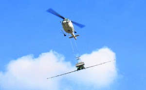 p12 Near Denmans quarries (agricultural spraying  helicopter). 19.09.2015. Copyright Michael Fox.