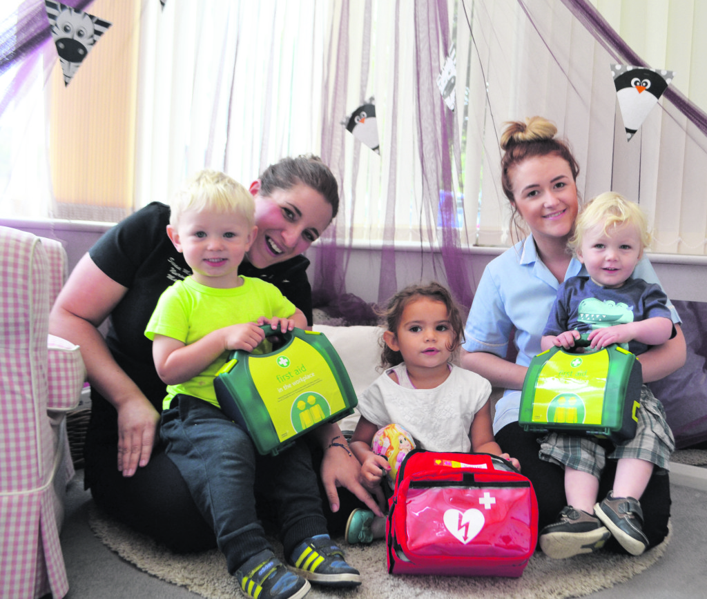 Lifesaving defibrillators installed at Delph nurseries Saddleworth